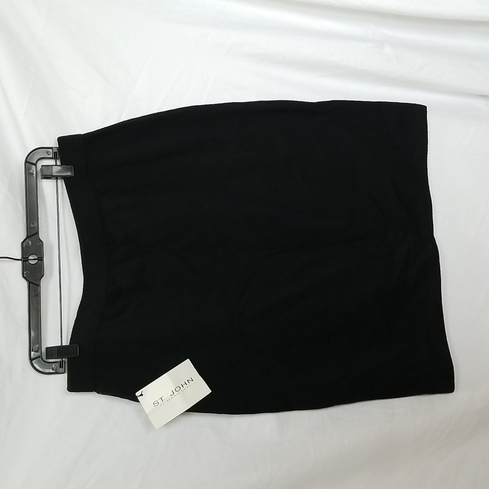 Women's 14 knit black pencil skirt St. John Basics